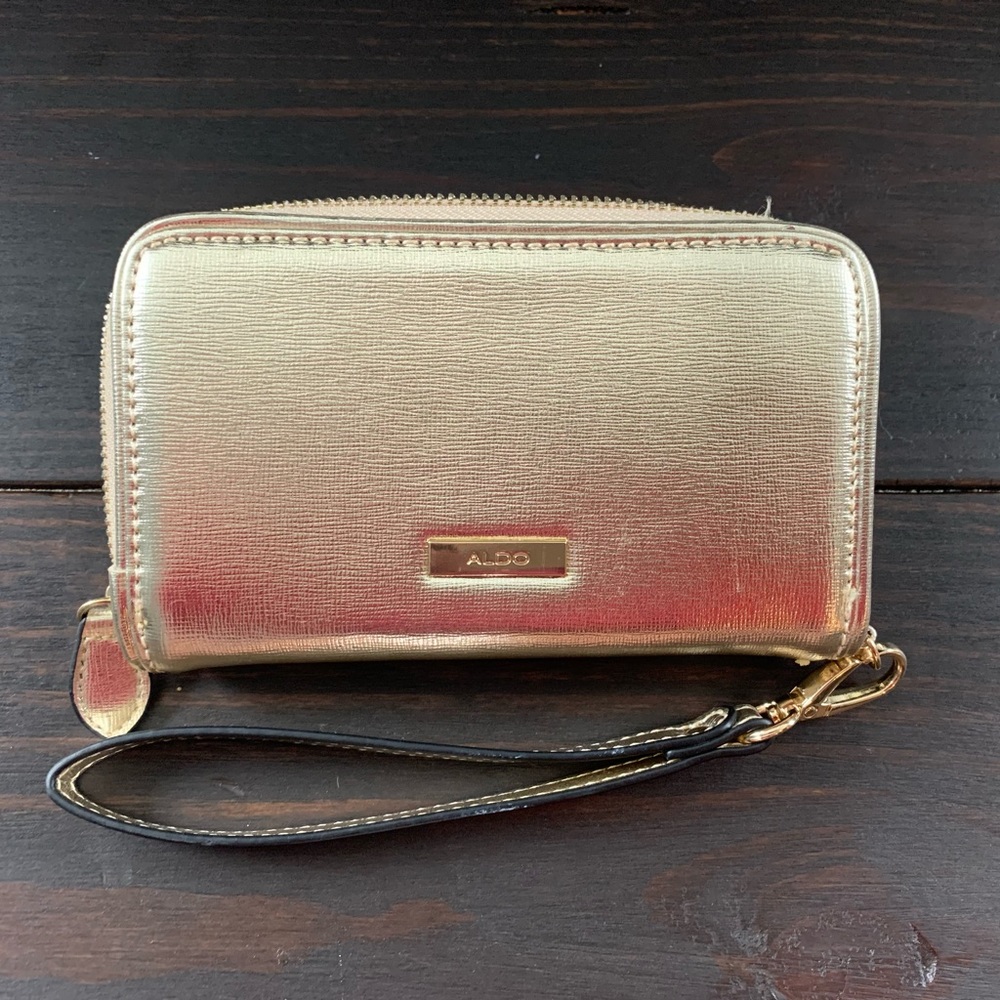 Gold Aldo Wristlet NWOT